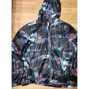 DSG Black Mens Size Large Sleeve Classic Hoodie Full Zip-Up Jacket